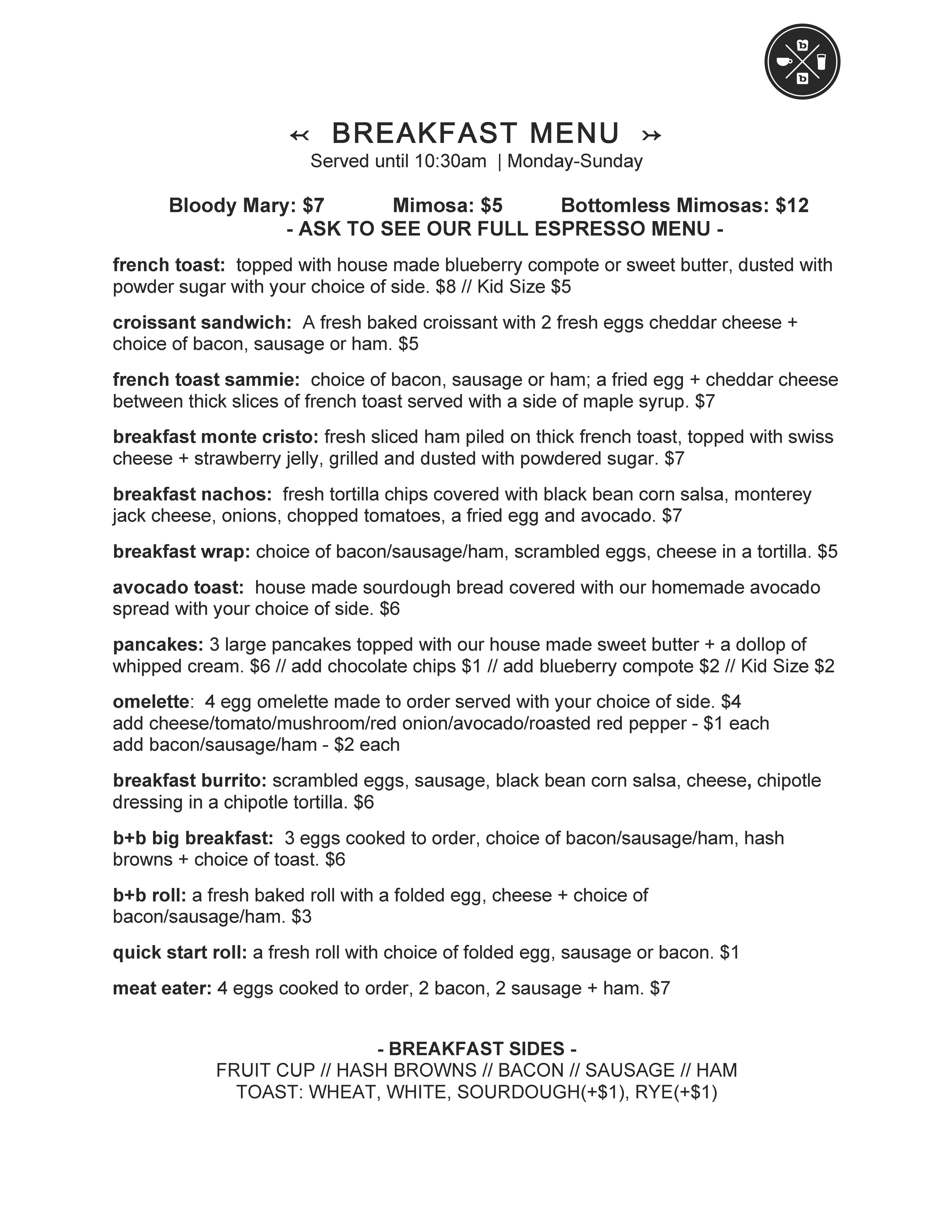 Bread_Butter_Breakfast Menu_January2019